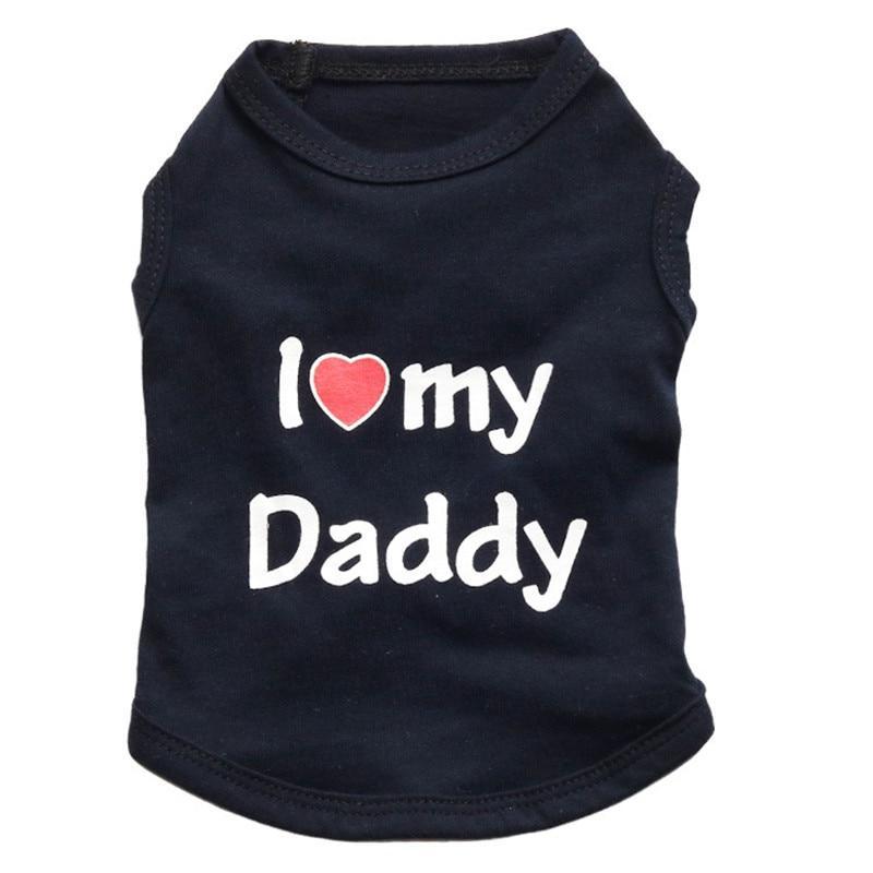 Camiseta Pet Amo Minha Mamãe Papai – PetMimos