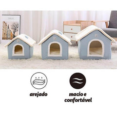 Casinha para Cachorros e Gatos Xadrez Rosa  Bichinho Virtual - Bichinho  Virtual Store