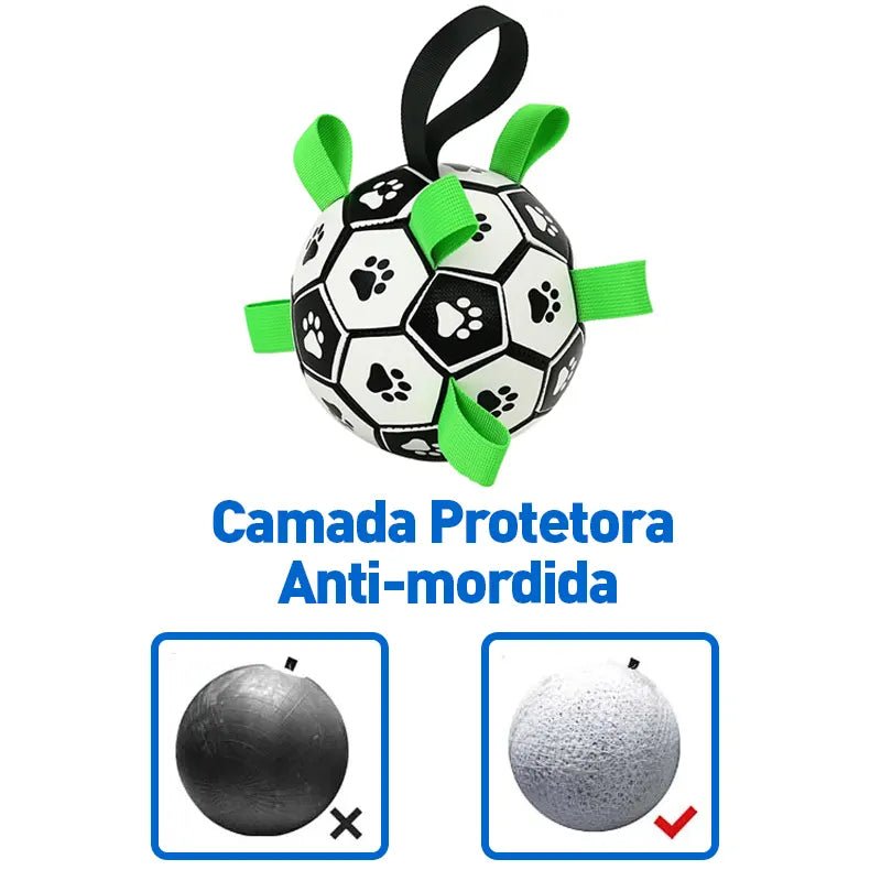 PROMOÇÃO Bola Interativa com alças para cachorro + Brinde Válvula para encher - PetMimos